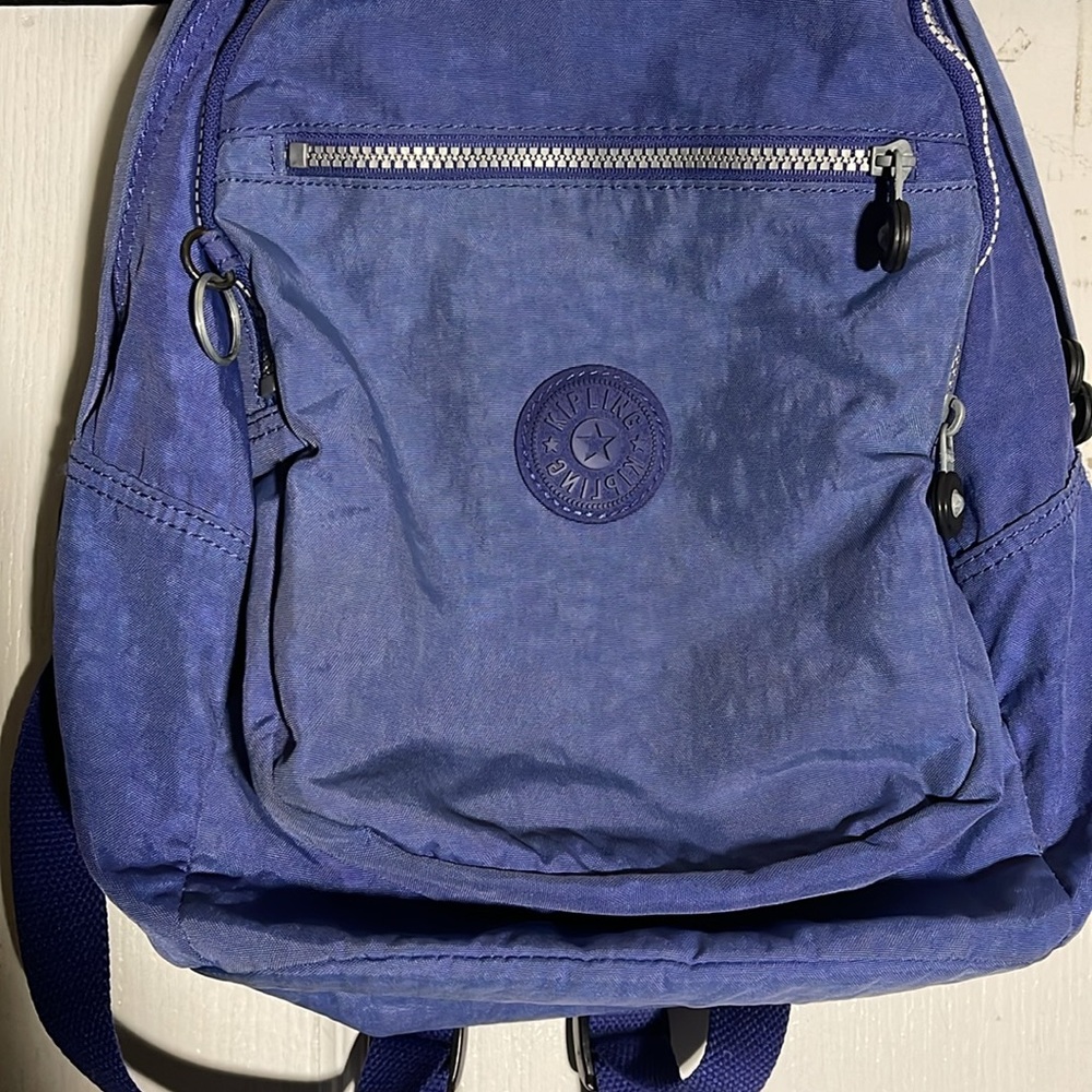 Kipling Small Backpack Multiple Zipper Pockets Pu… - image 3